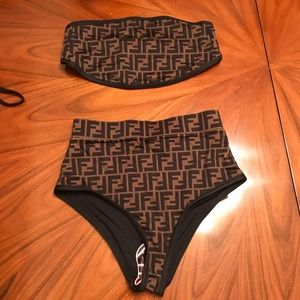 fendi high waisted swimsuit